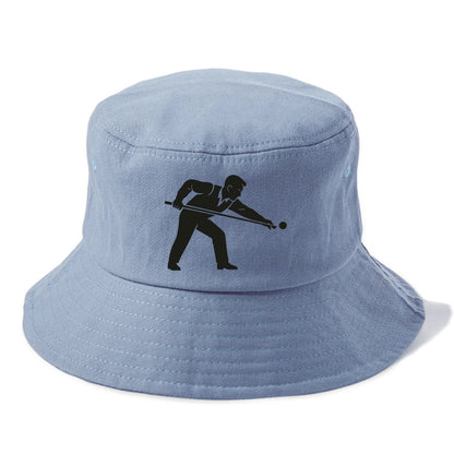 Pool player lining up shot - Bucket Hat - Summer Sky(Blue)