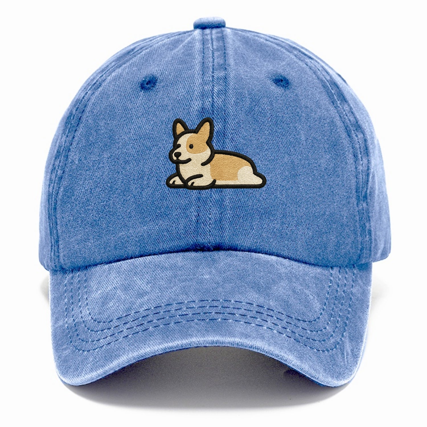 Corgi - Sploot lying position - Classic Cap - Summer Sky(Blue)