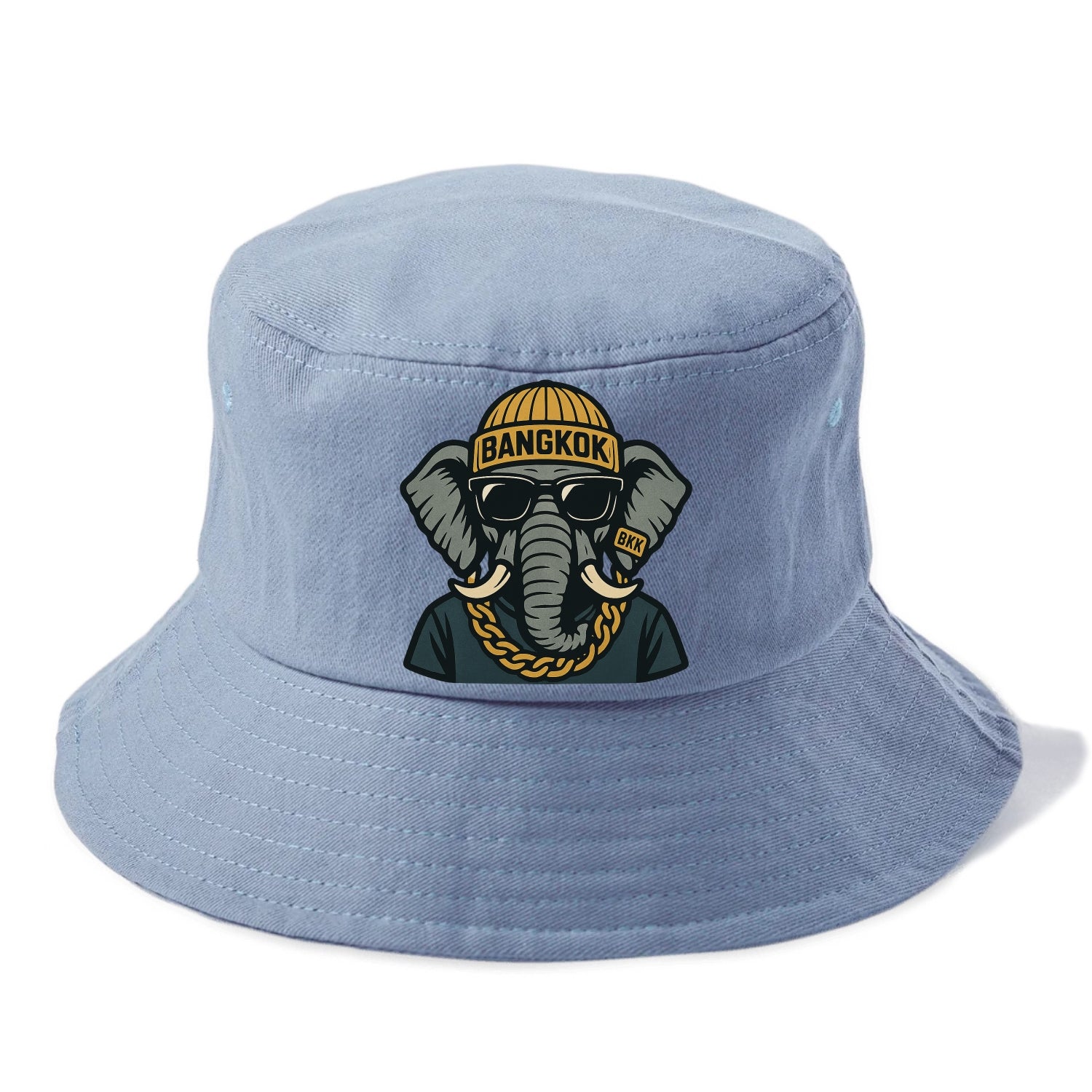 Bangkok Elephant - Bucket Hat - Summer Sky(Blue)