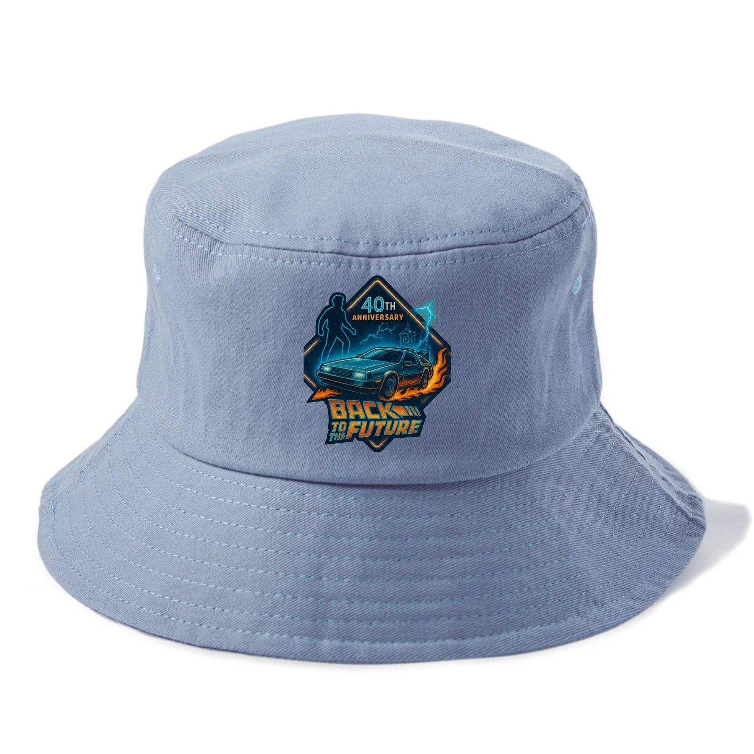Back To The Future 40th Anniversary 2 - Bucket Hat - Summer Sky(Blue)