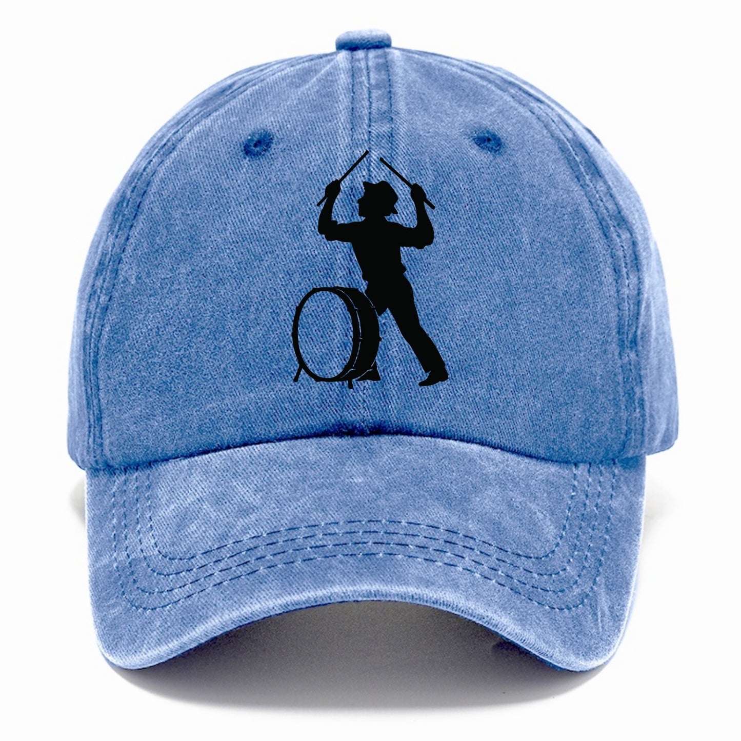 Drummer with drumsticks raised high - Classic Cap - Summer Sky(Blue)