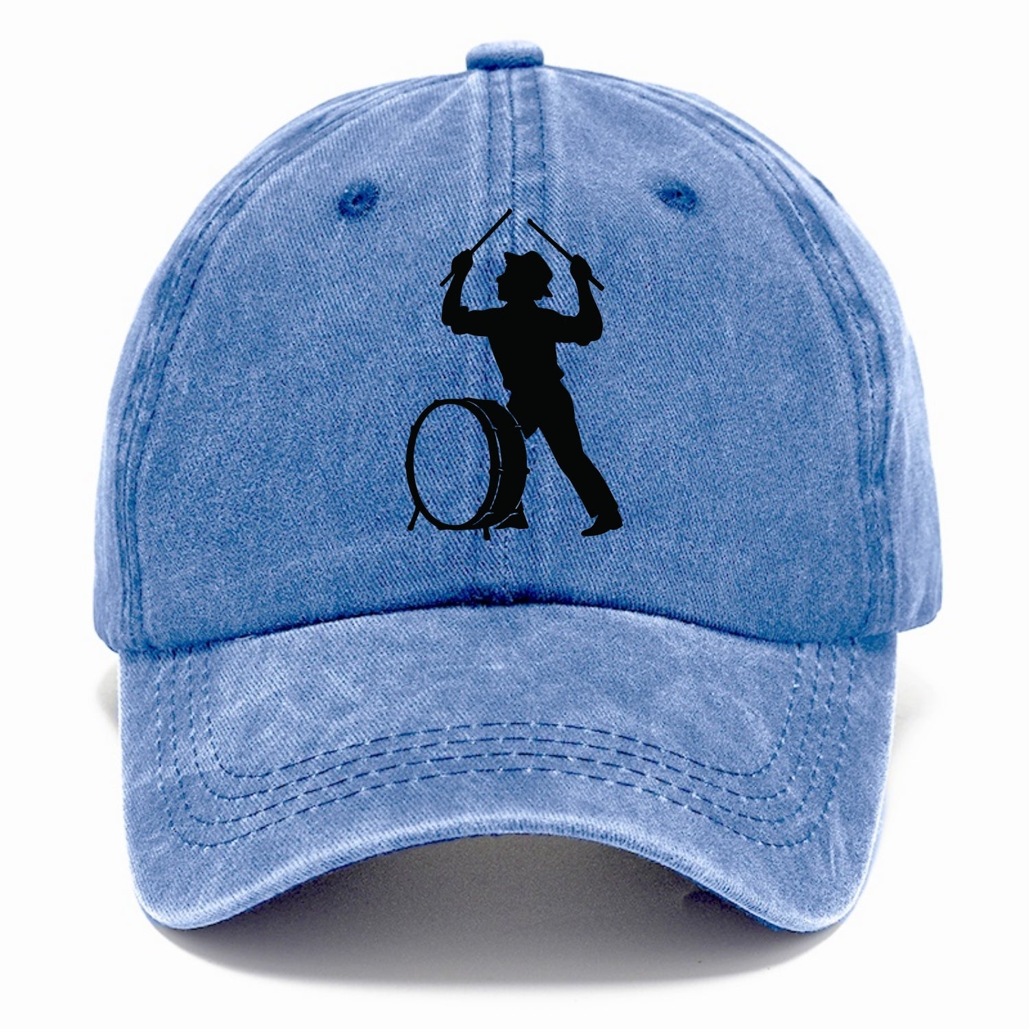 Drummer with drumsticks raised high - Classic Cap - Summer Sky(Blue)