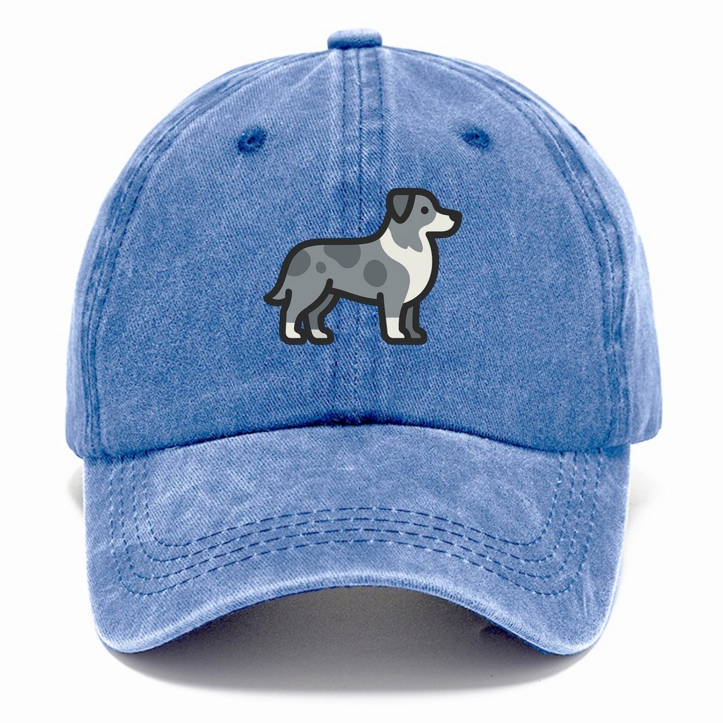 Australian Shepherd - Blue merle flat side profile - Classic Cap - Summer Sky(Blue)
