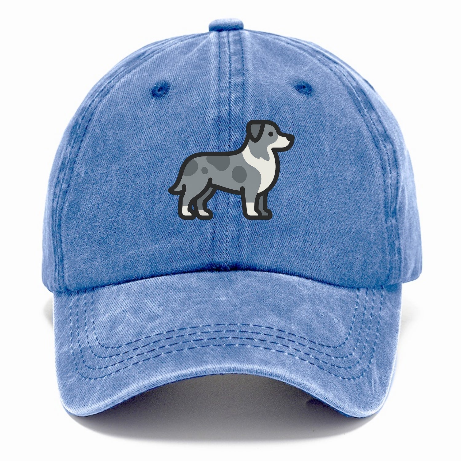Australian Shepherd - Blue merle flat side profile - Classic Cap - Summer Sky(Blue)