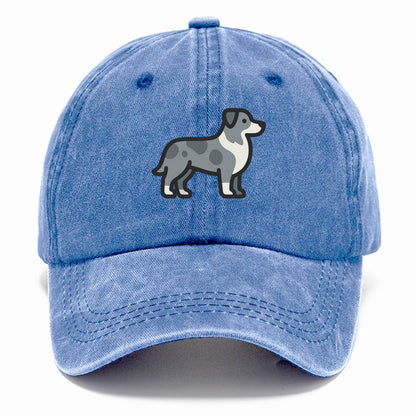 Australian Shepherd - Blue merle flat side profile - Classic Cap - Summer Sky(Blue)
