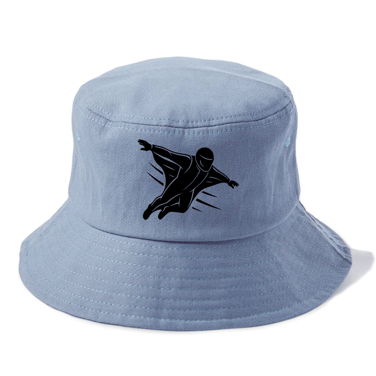Wingsuit flyer gliding - Bucket Hat - Summer Sky(Blue)