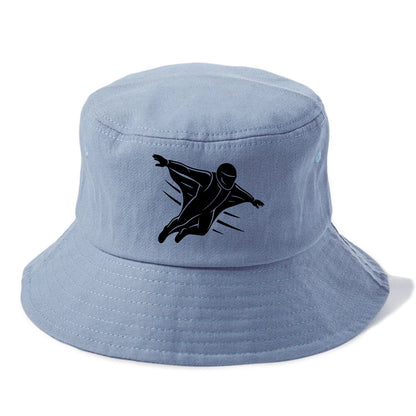 Wingsuit flyer gliding - Bucket Hat - Summer Sky(Blue)