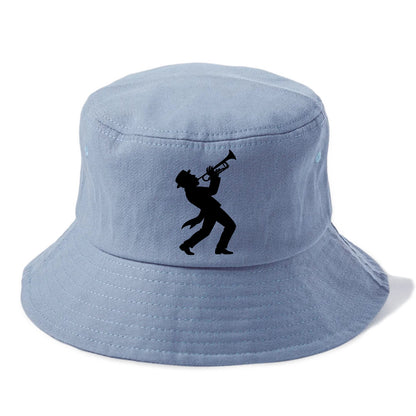 Trumpet player hitting high note - Bucket Hat - Summer Sky(Blue)