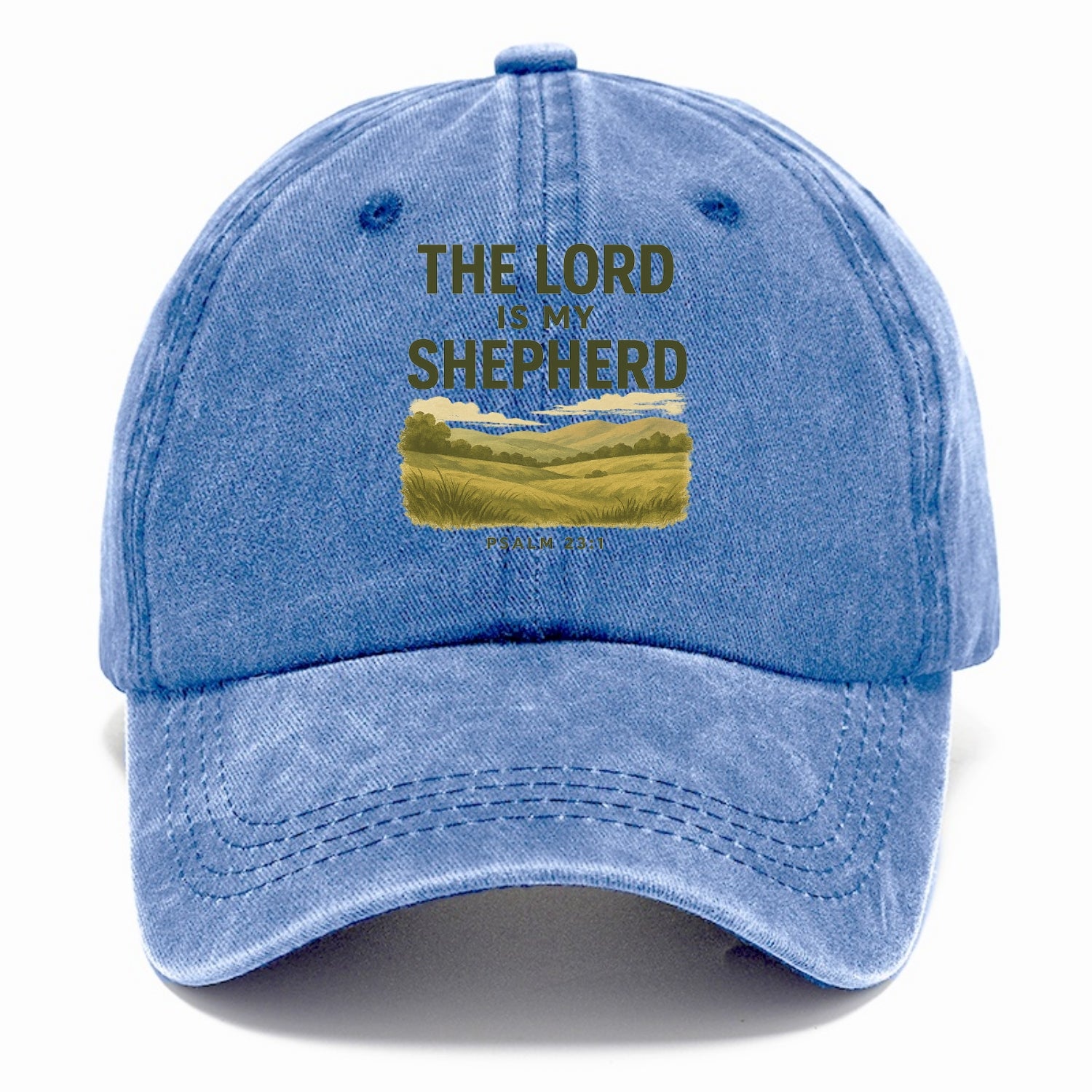 Psalm 23:1 Meadow - Classic Cap - Summer Sky(Blue)