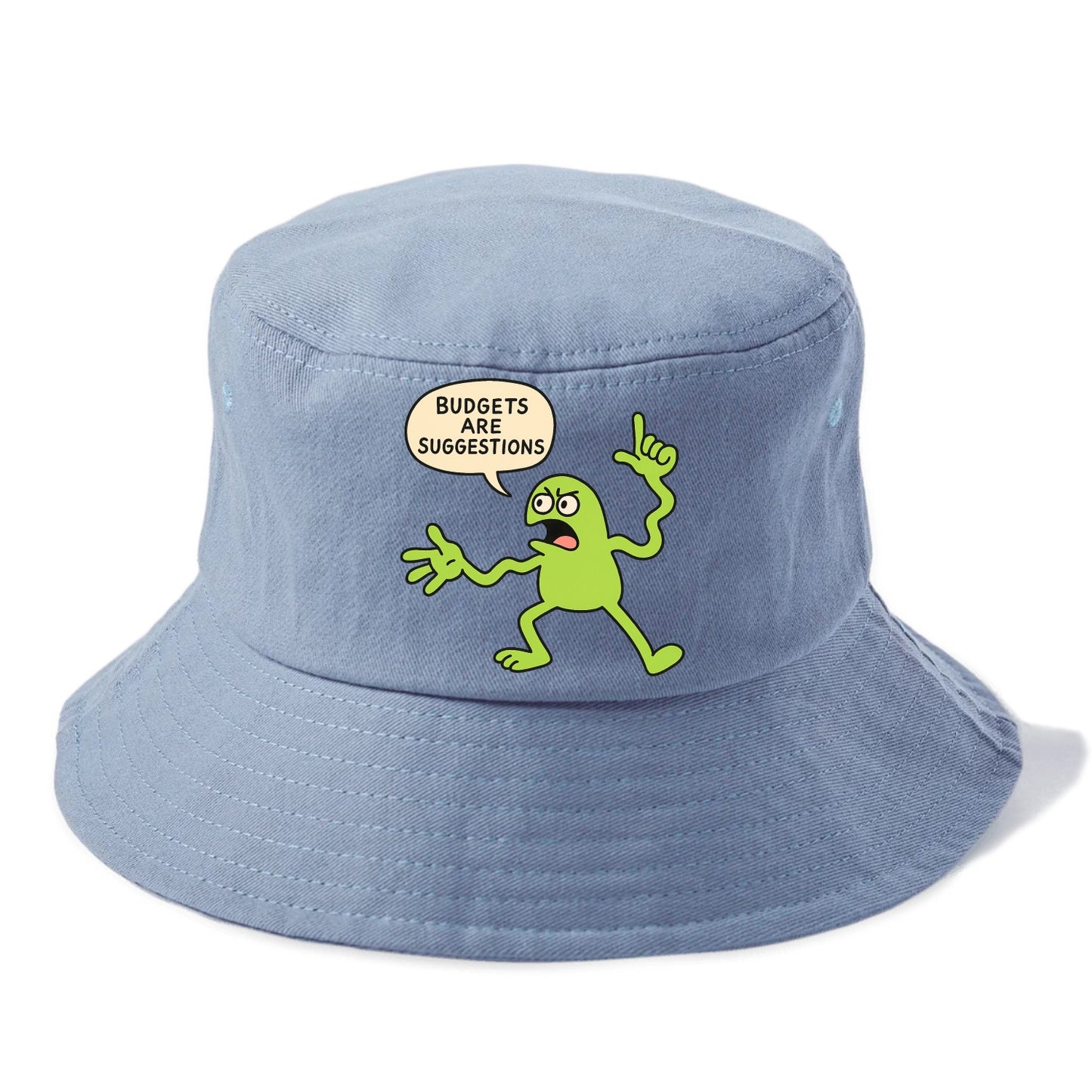 BUDGETS ARE SUGGESTIONS | Rebellious calculator - Bucket Hat - Summer Sky(Blue)
