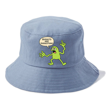 BUDGETS ARE SUGGESTIONS | Rebellious calculator - Bucket Hat - Summer Sky(Blue)