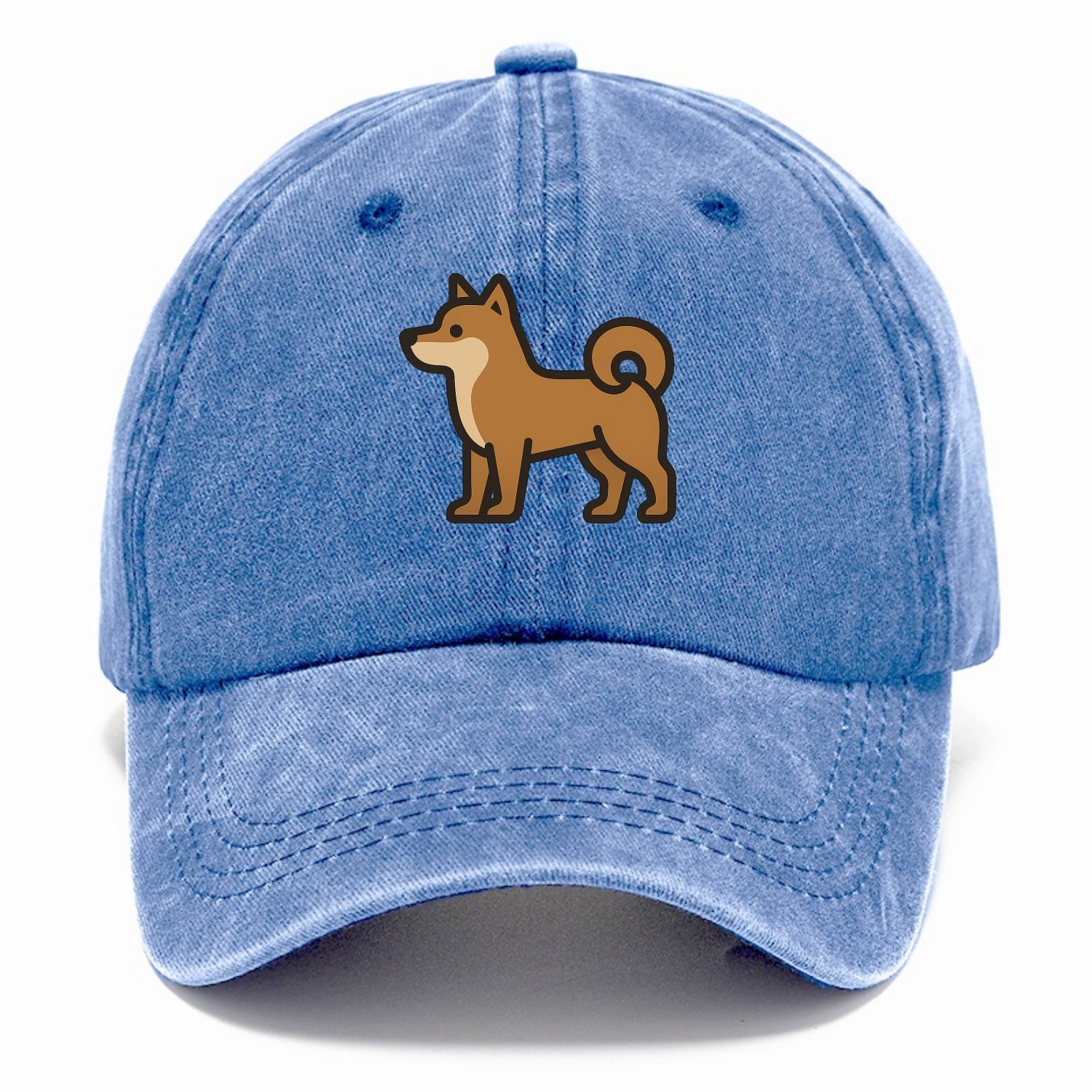 Shiba Inu - Red sesame flat side profile - Classic Cap - Summer Sky(Blue)