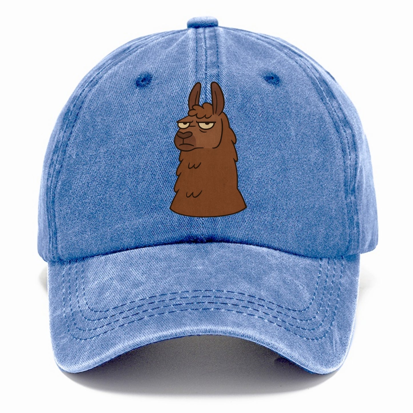 The Llama Judging Silently - Classic Cap - Summer Sky(Blue)