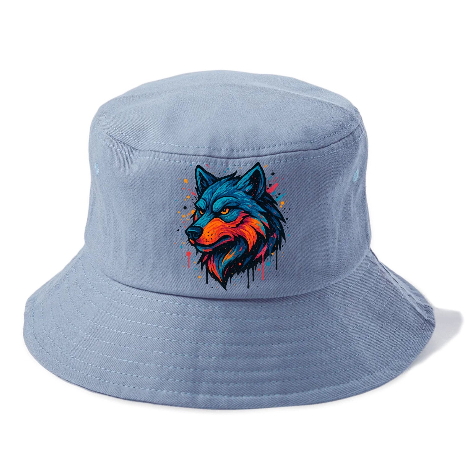 Velvet Wolf Royal  - Bucket Hat - Summer Sky(Blue)
