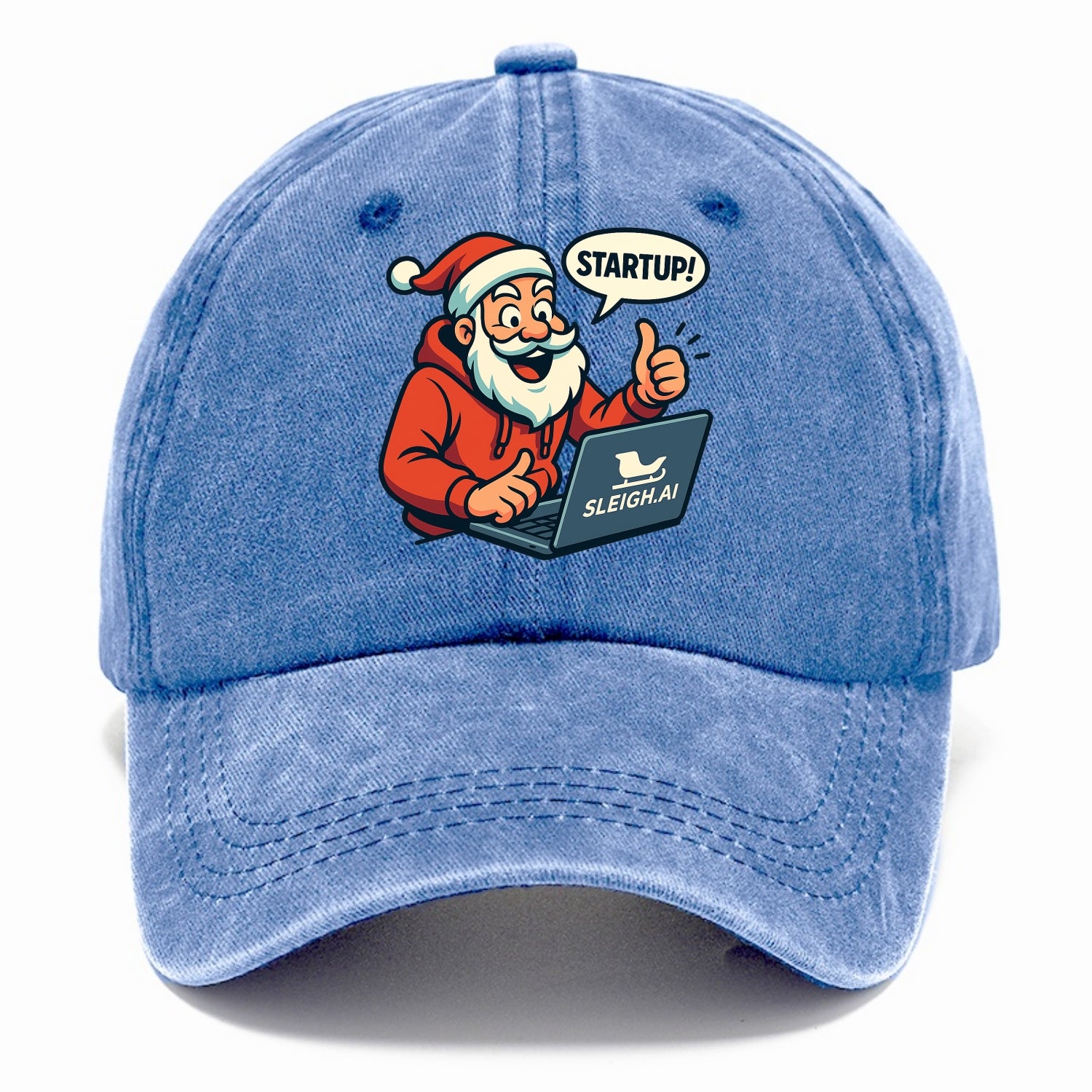 Santa Tech Startup CEO - Classic Cap - Summer Sky(Blue)