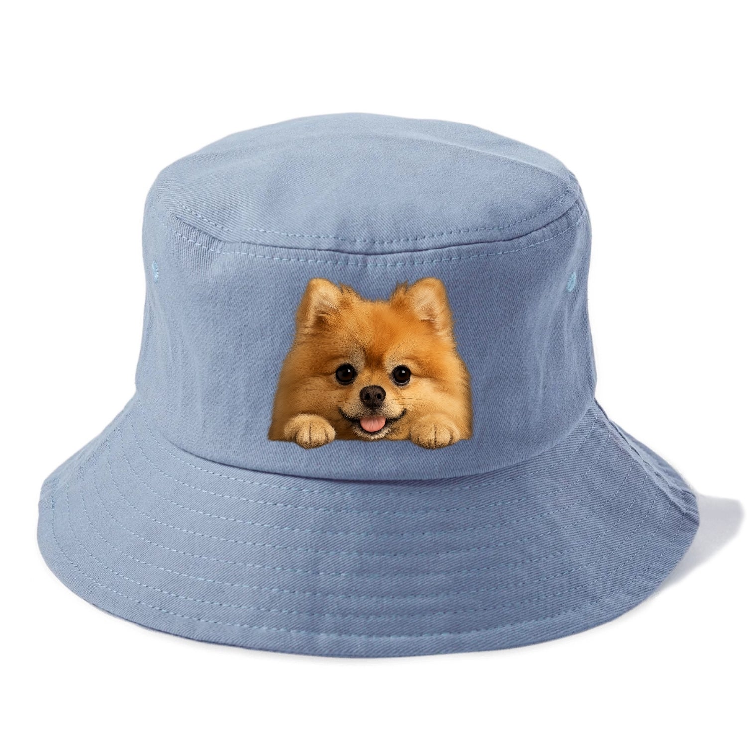 Pomeranian  - Bucket Hat - Summer Sky(Blue)