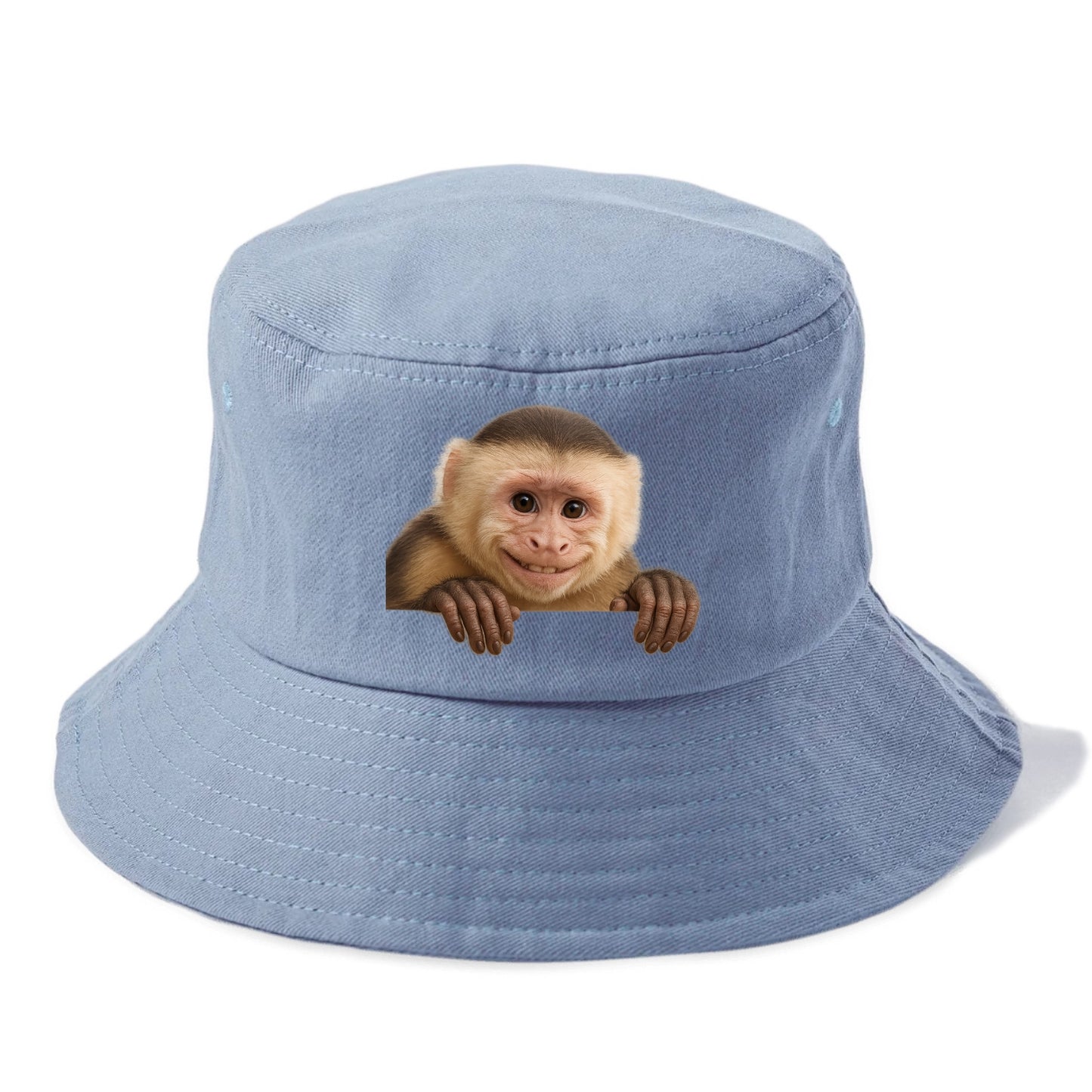 Capuchin Monkey  - Bucket Hat - Summer Sky(Blue)