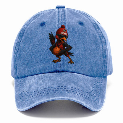 Houston Roadrunner wearing Rockets beanie with launch pad patch and wayfarer - Classic Cap - Summer Sky(Blue)