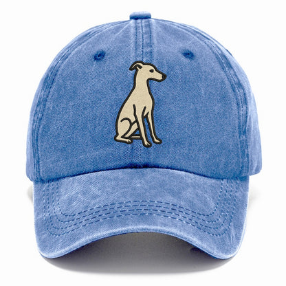 Italian Greyhound - Gray sitting pose - Classic Cap - Summer Sky(Blue)