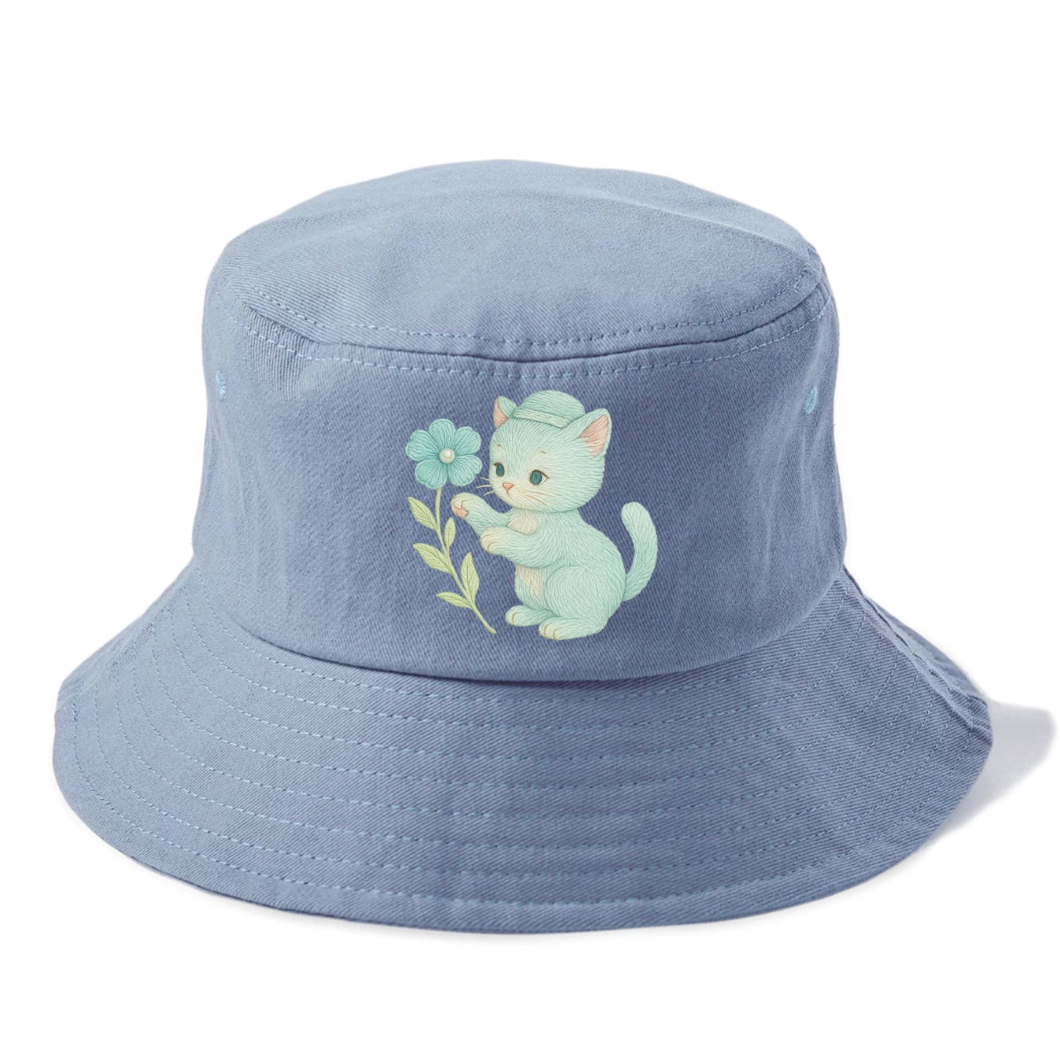 Aqua Kitten - Bucket Hat - Summer Sky(Blue)