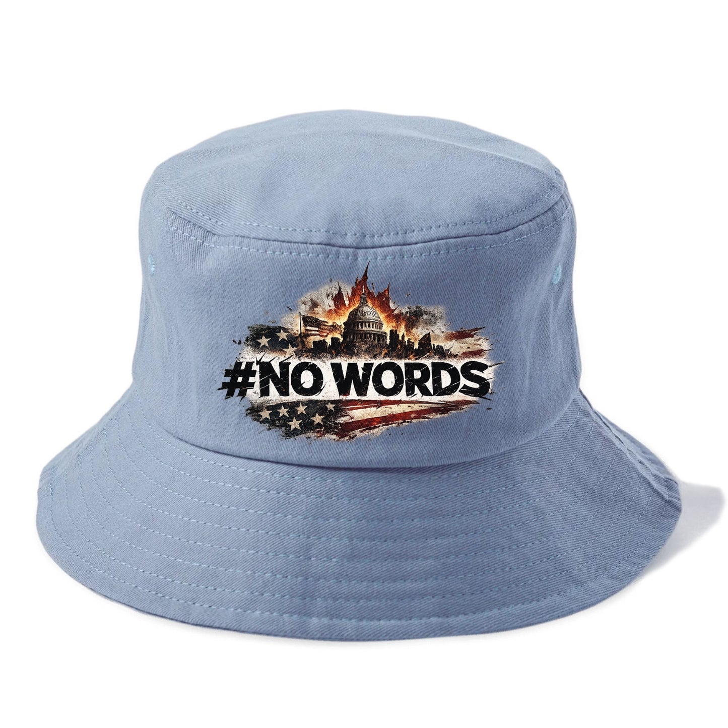 No Words! - Bucket Hat - Summer Sky(Blue)