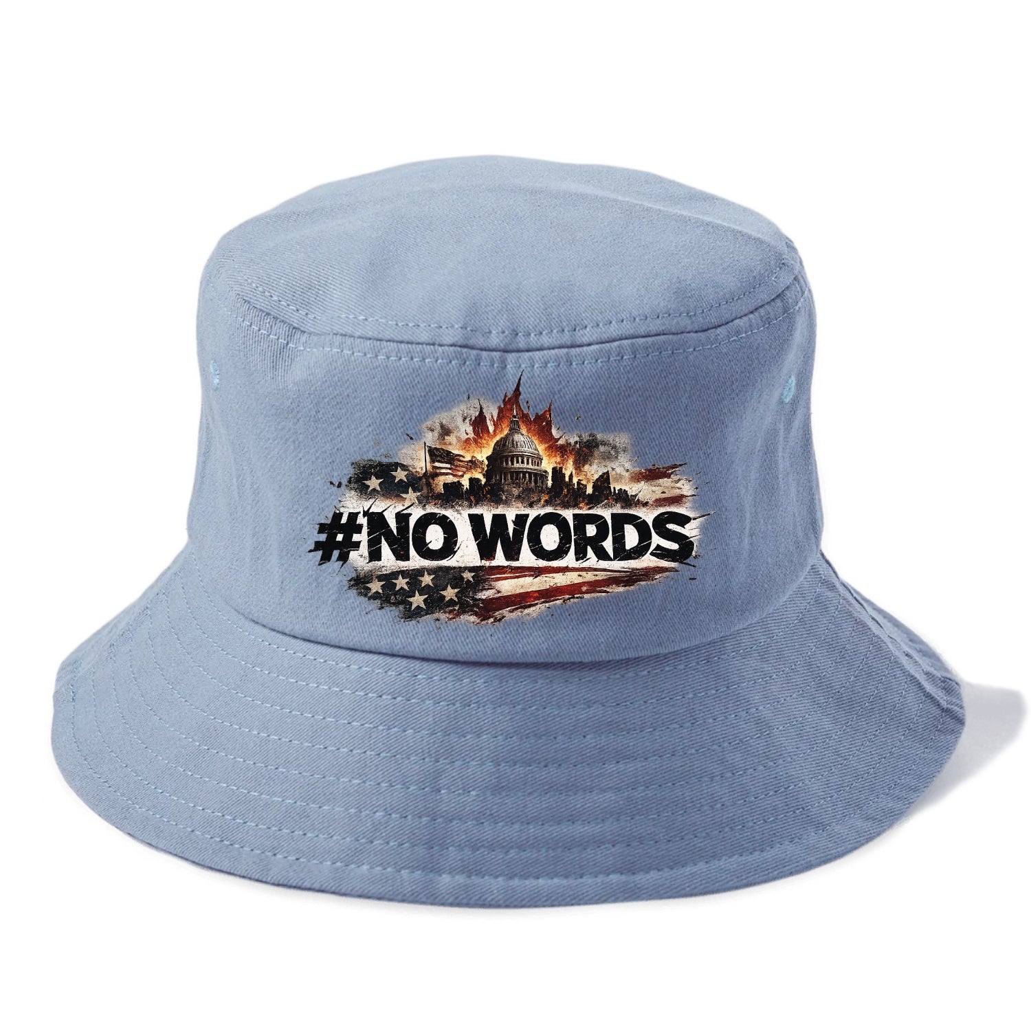 No Words! - Bucket Hat - Summer Sky(Blue)