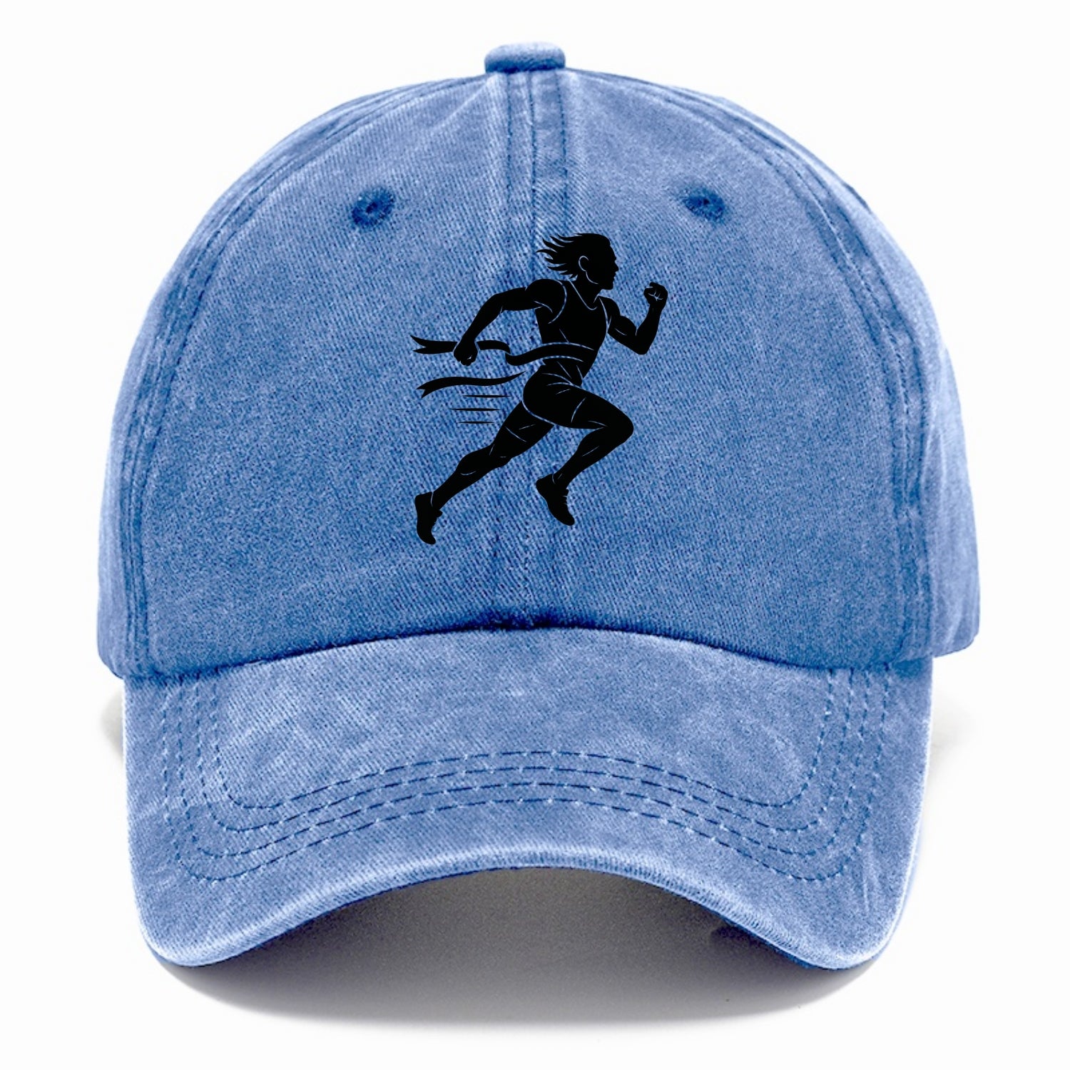 Runner sprinting finish line - Classic Cap - Summer Sky(Blue)