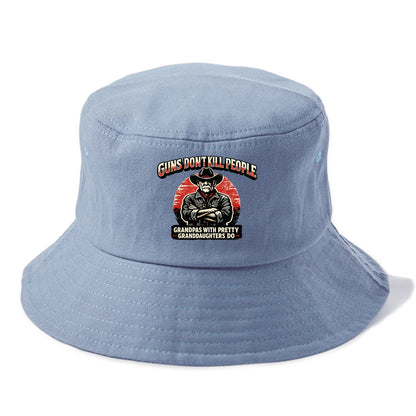 Grandpas Pretty Granddaughters - Cowboy - Bucket Hat - Summer Sky(Blue)