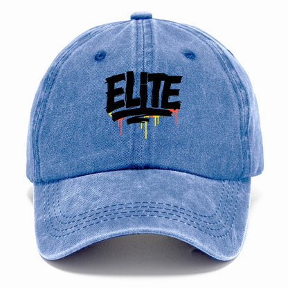 Bold typography design - "ELITE" - top tier, highest level - Classic Cap - Summer Sky(Blue)