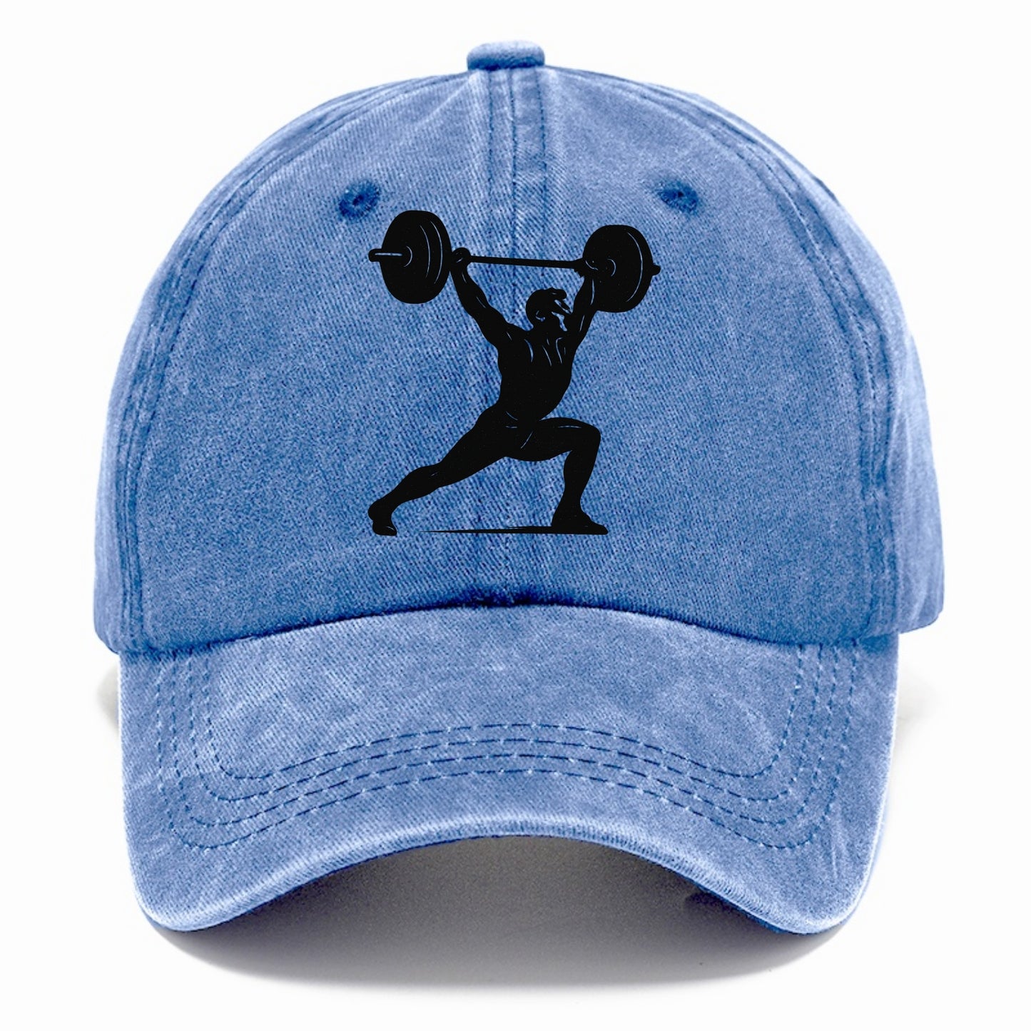 Weightlifter doing overhead snatch - Classic Cap - Summer Sky(Blue)