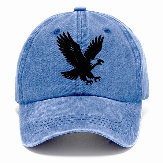 Eagle in flight - liberty and independence ink brushstrokes - Classic Cap - Summer Sky(Blue)