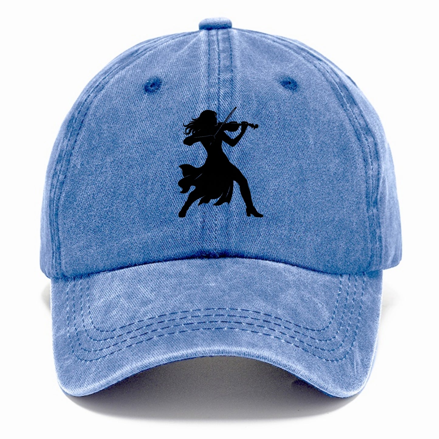 Violinist performing dramatic pose - Classic Cap - Summer Sky(Blue)