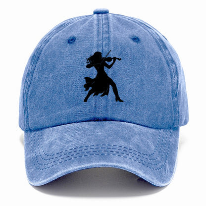 Violinist performing dramatic pose - Classic Cap - Summer Sky(Blue)