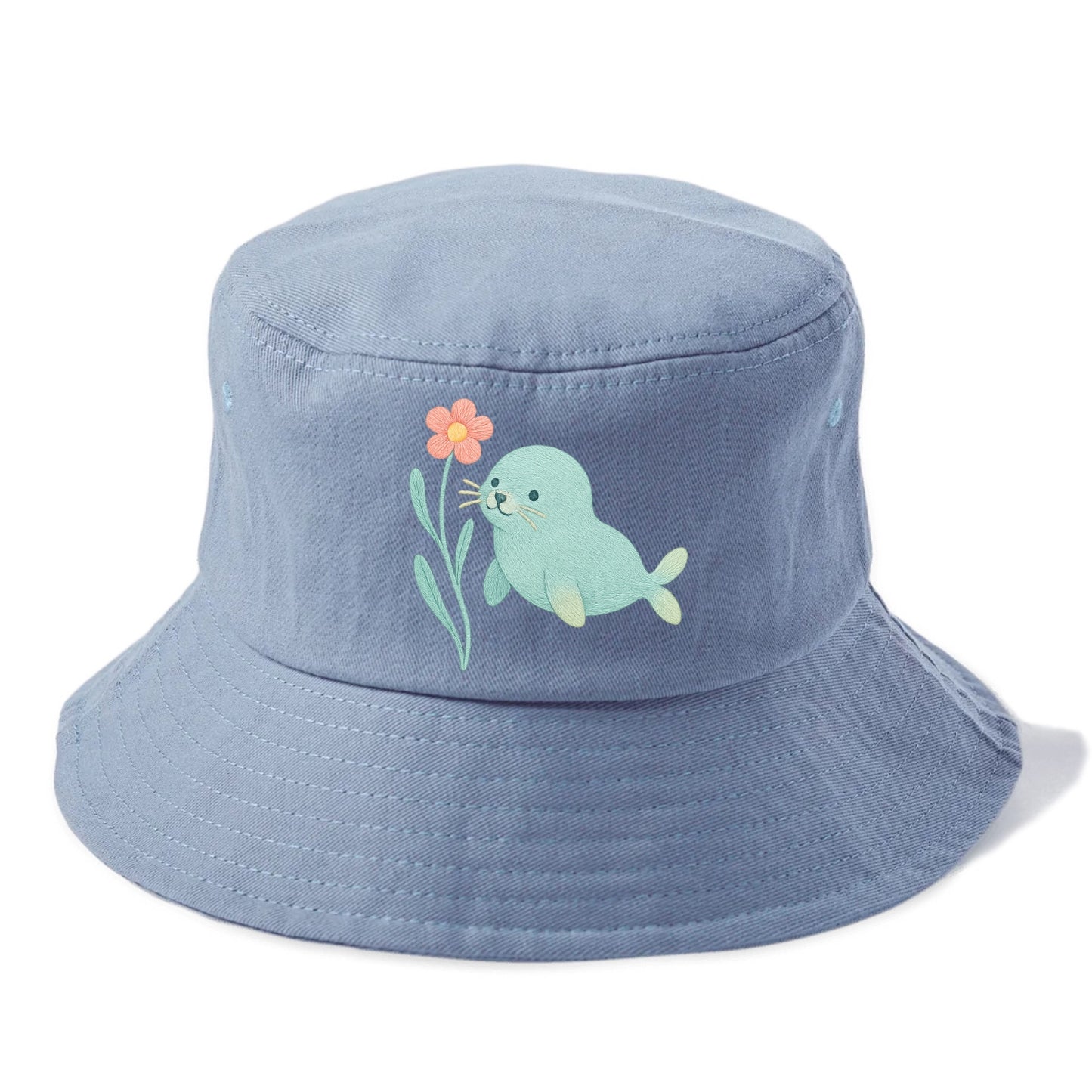 Mint Seal Pup - Bucket Hat - Summer Sky(Blue)