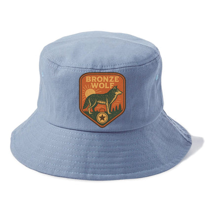 Bronze Wolf Medal  - Bucket Hat - Summer Sky(Blue)
