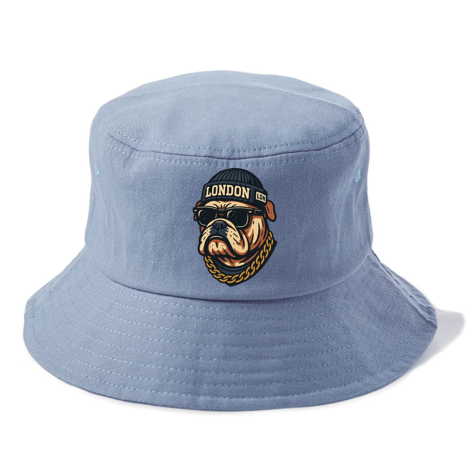 London Bulldog - Bucket Hat - Summer Sky(Blue)