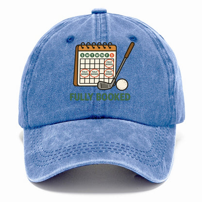 Calendar with every weekend marked for golf - "Fully Booked" - golf obsession - Classic Cap - Summer Sky(Blue)