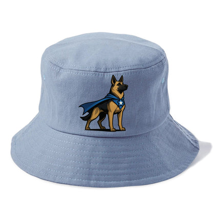 German Shepherd Patriotic Hero  - Bucket Hat - Summer Sky(Blue)