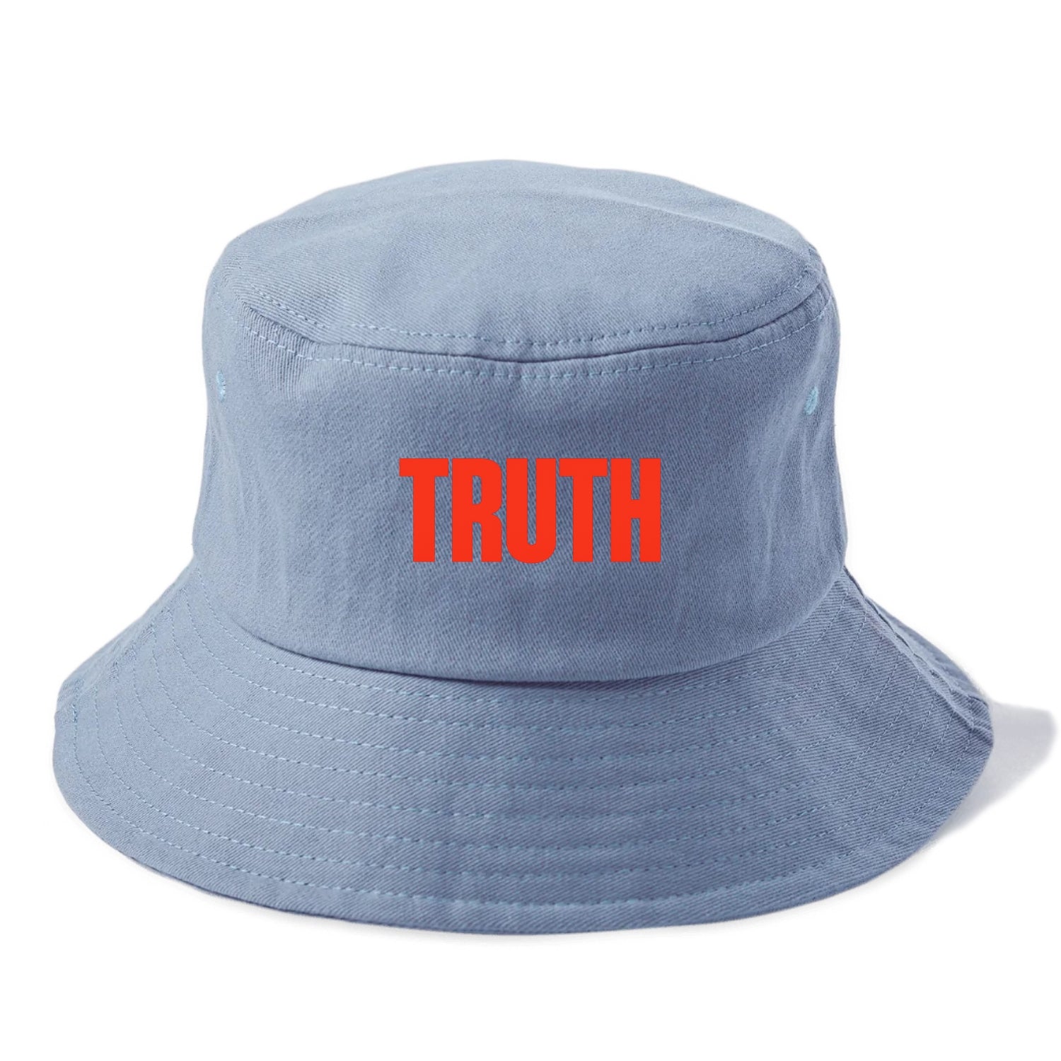 Bold typography design - "TRUTH" - honesty, reality - Bucket Hat - Summer Sky(Blue)