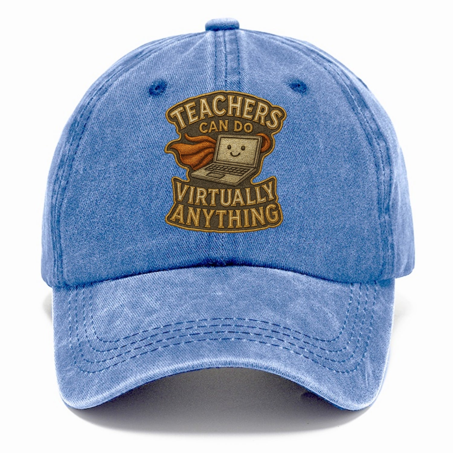 Teachers Can Do Virtually Anything  - Classic Cap - Summer Sky(Blue)