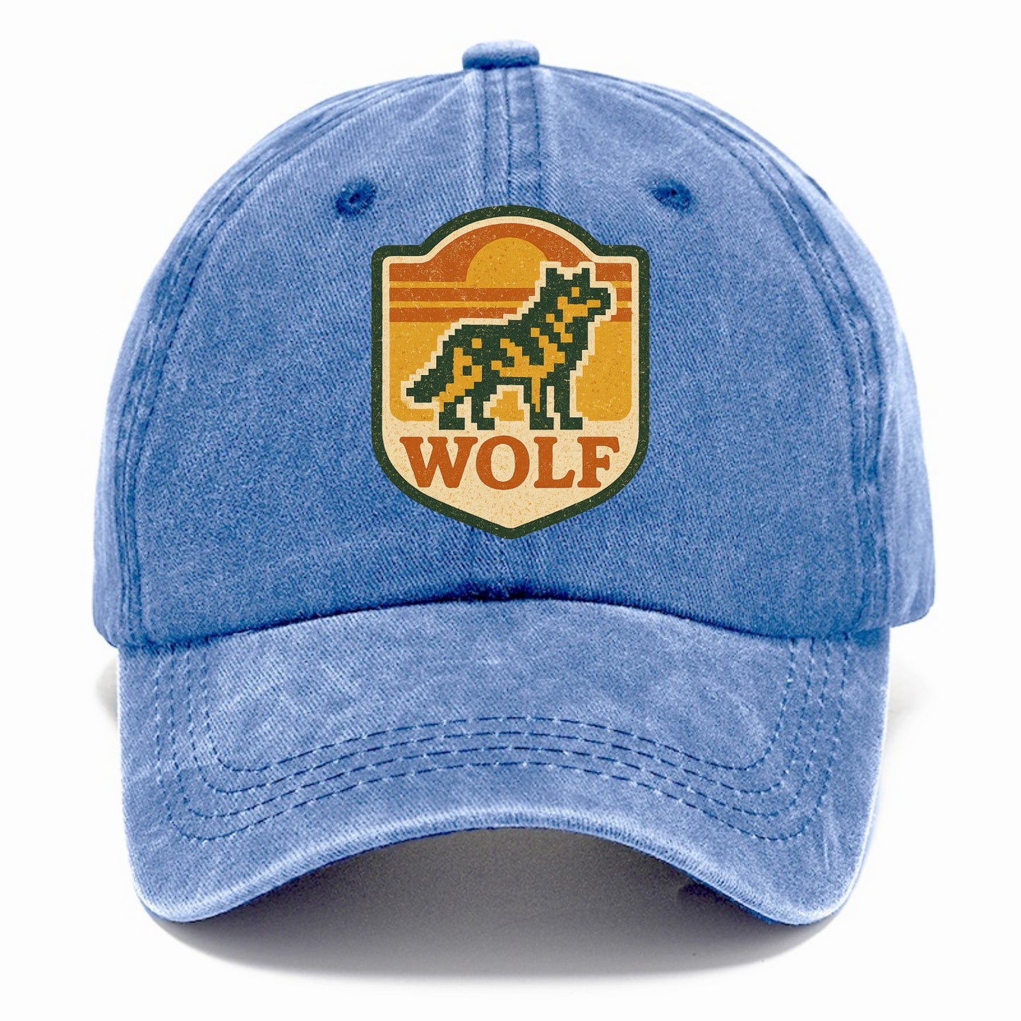 Digital Pixel Wolf  - Classic Cap - Summer Sky(Blue)