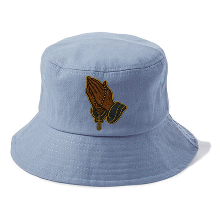Praying Hands  - Bucket Hat - Summer Sky(Blue)