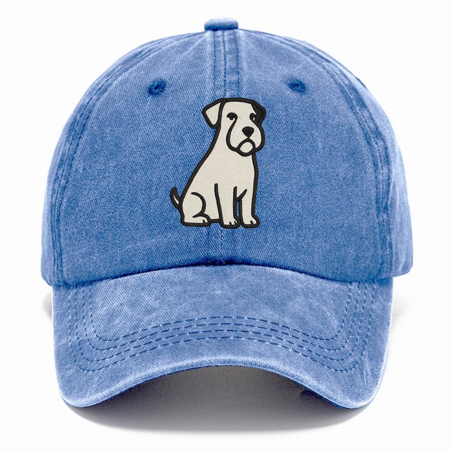 Sealyham Terrier White Sitting Pose Classic Cap - Summer Sky(Blue)