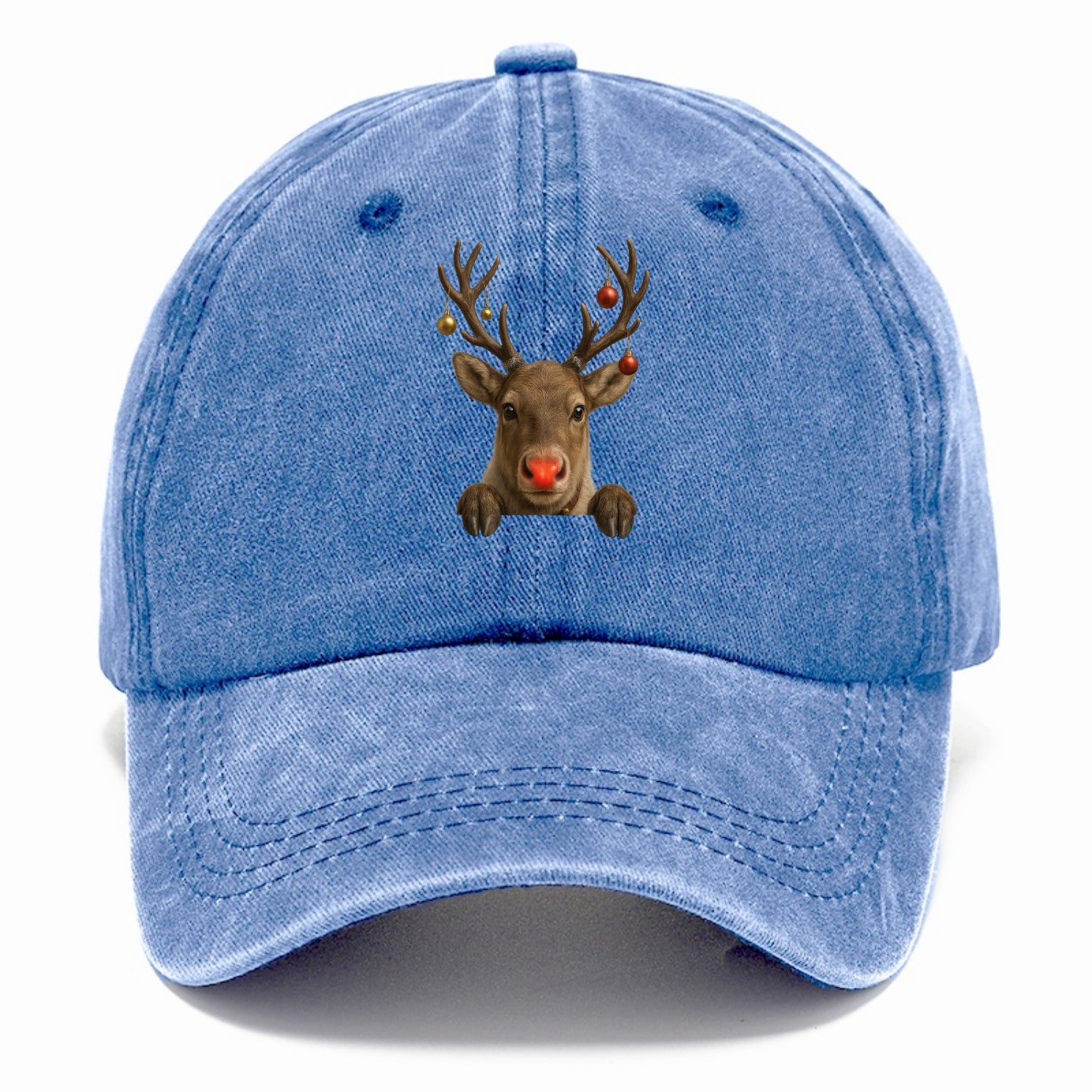 Christmas Reindeer  - Classic Cap - Summer Sky(Blue)