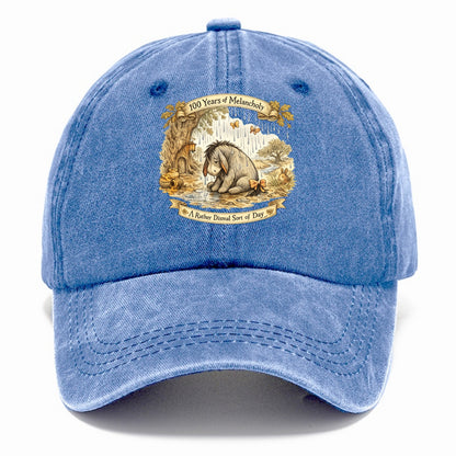 GLOOMY GLEN | Droopy figure in rain | Tattered tail bow | Pessimistic poetry | - Classic Cap - Summer Sky(Blue)