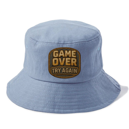 Game Over Try Again  - Bucket Hat - Summer Sky(Blue)