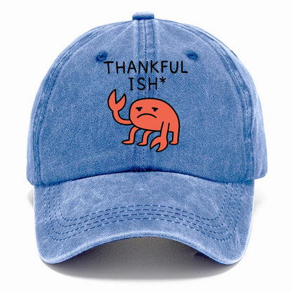 THANKFUL ISH | Gratitude with asterisk - Classic Cap - Summer Sky(Blue)