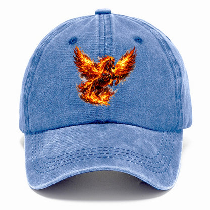 PHOENIX FIRE HORSE | Horse emerging from flames like phoenix | Rebirth transformation - Classic Cap - Summer Sky(Blue)