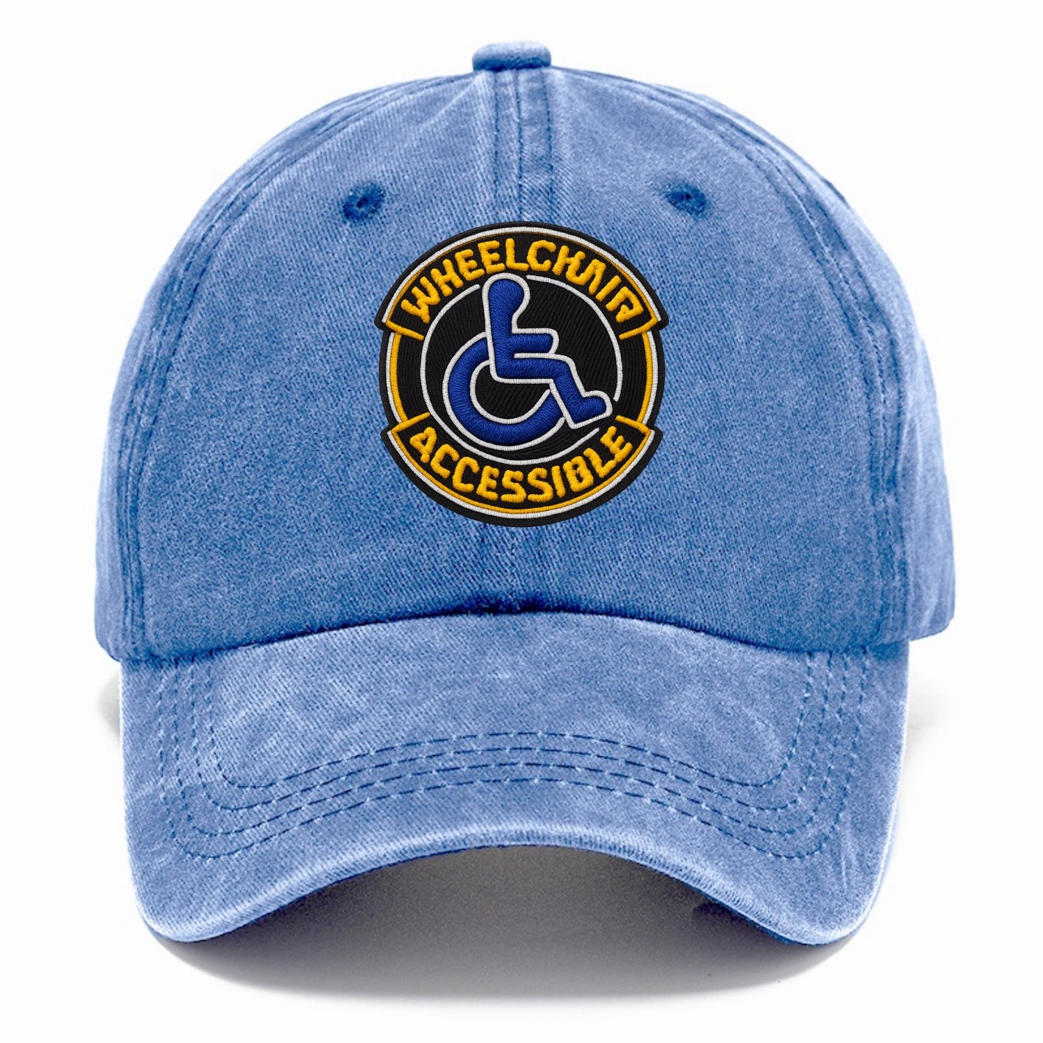 WHEELCHAIR ACCESSIBLE - accessibility symbol in blue , inclusion - Classic Cap - Summer Sky(Blue)