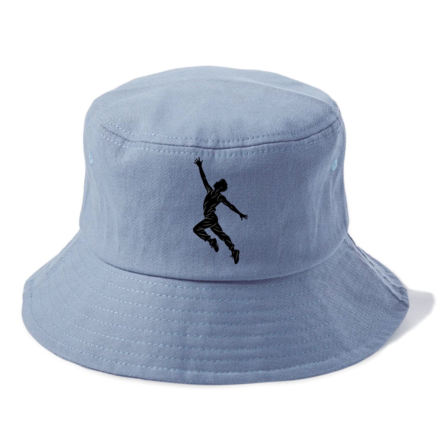 Modern dancer reaching skyward - Bucket Hat - Summer Sky(Blue)